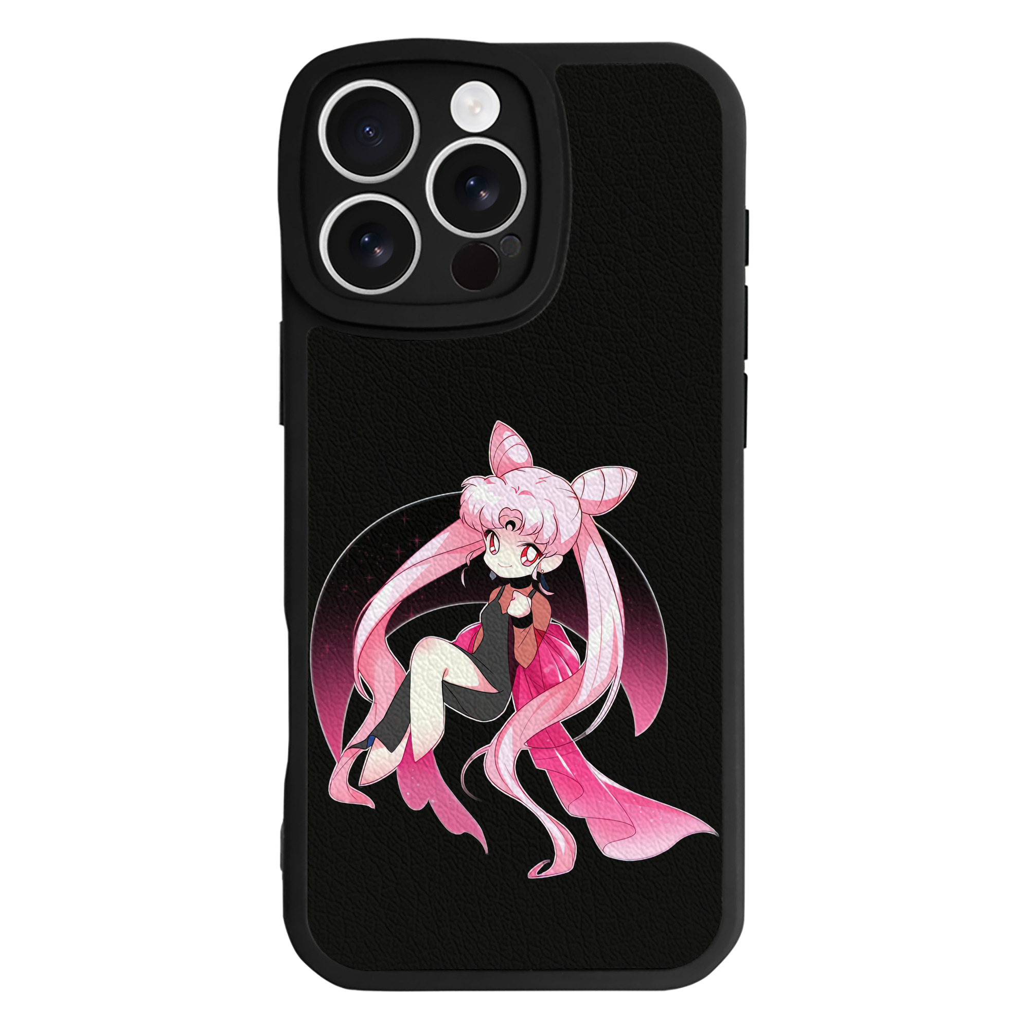 （画像用） 美少女戦士セーラームーン ちびうさ Sailor Moon Chibiusa Tsukino Usagi Small Lady Serenity 【iPhone 16シリーズ対応】シリコンスマホケース（レザー調） 材質：シリコン